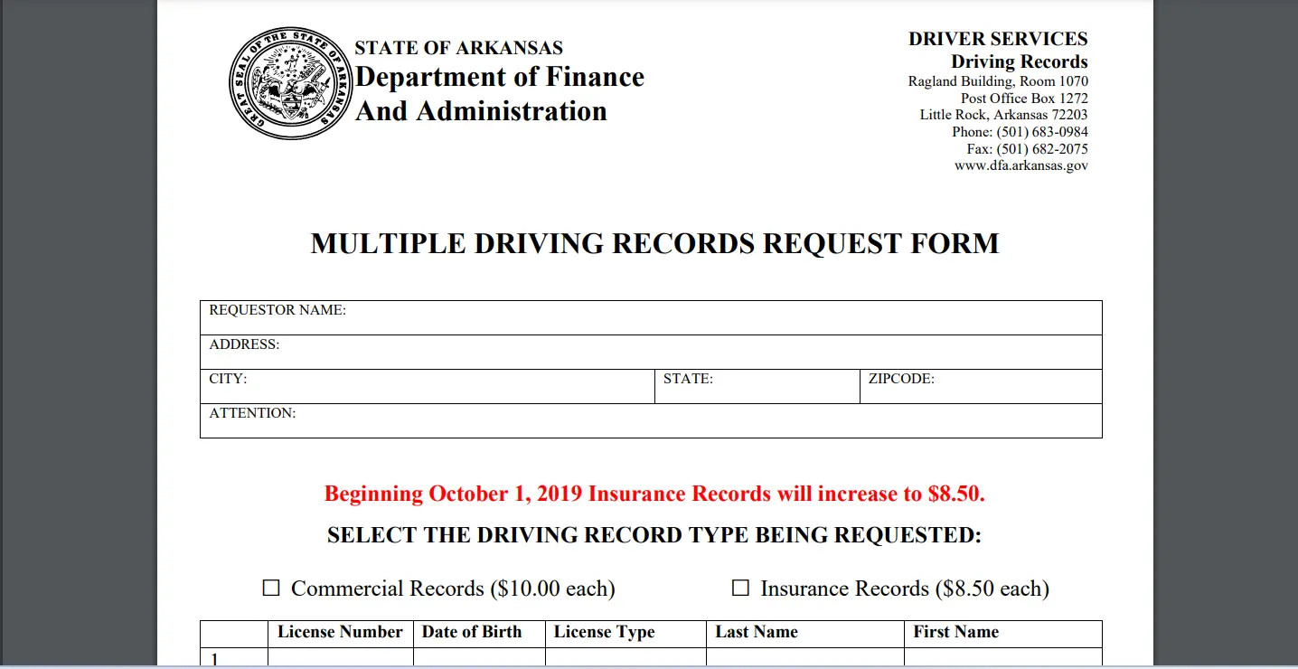 Traffic Court Records